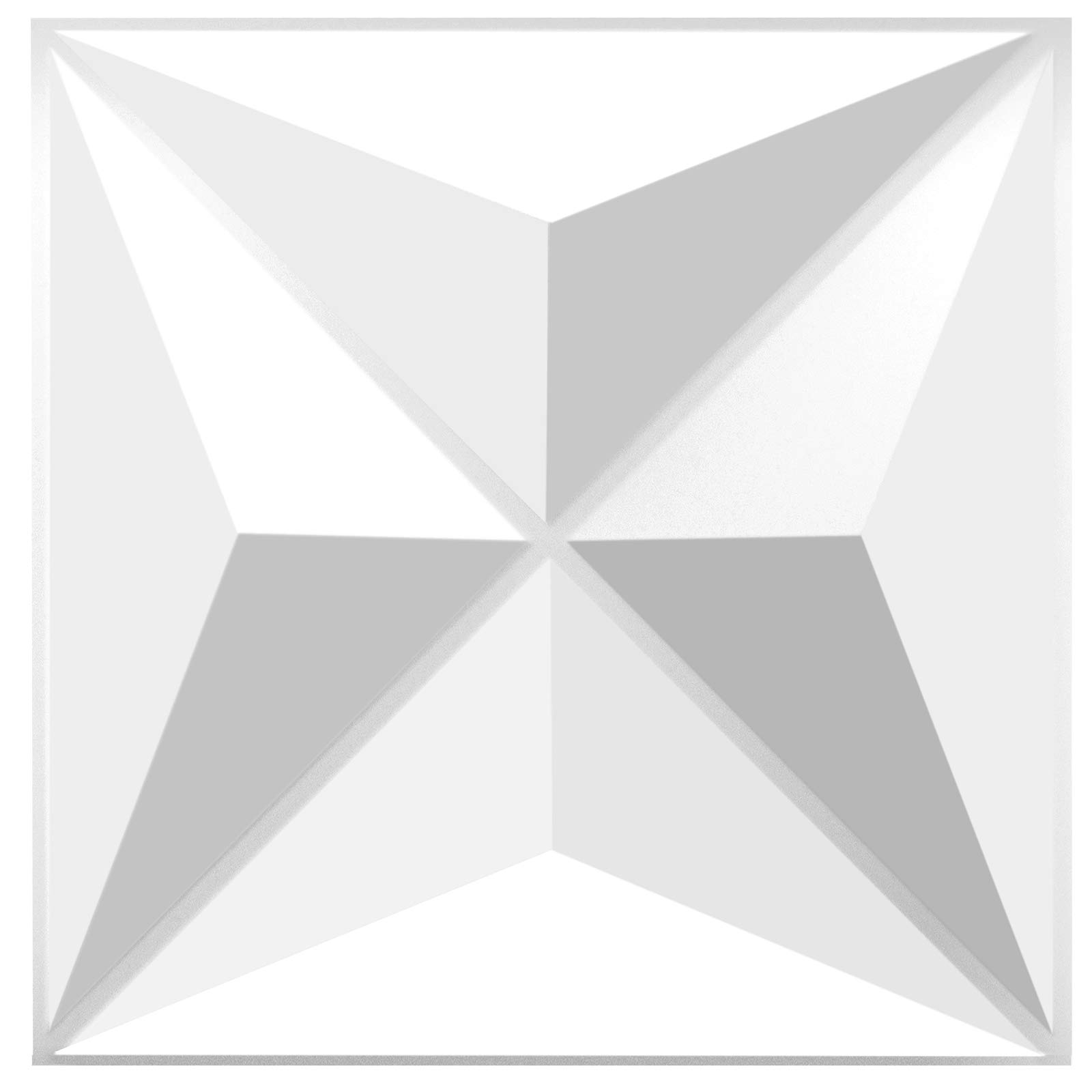 BXI Acoustic Sound Diffuser Panel - 300 X 300 X 25mm Pack of 8, Studio Diffuser Wall Art Panels, Acoustical Treatments Diffusor for Wall & Ceiling Decor