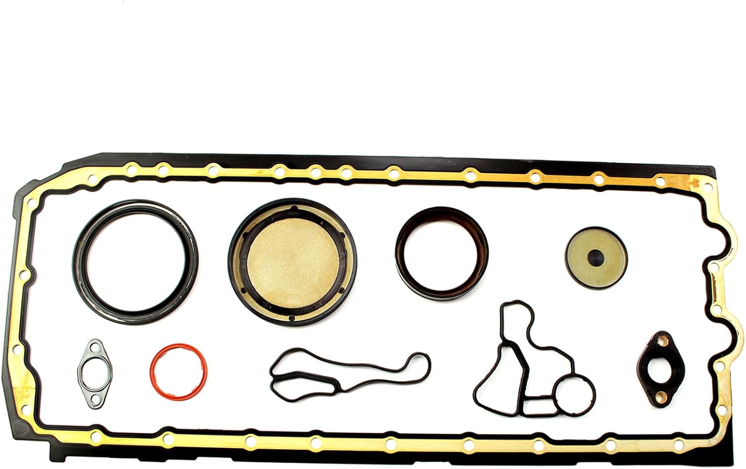11137548031 11137600482 N54 N55 Engine Oil Pan Gasket Set Fit for 2008-2018 BMW 135i 135is 335i 335xi 335is 435i 535i 640i 740i 740Li X1 X3 X4 X5 X6 E82 E88 F01 F26 F87 3.0L N54B30 N55B30