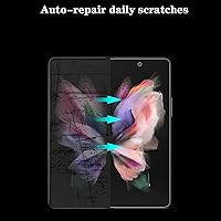 Vista 5 de [2 juegos de 4 piezas] Protector de pantalla mate para Google Pixel 9 Pro Fold, 2 piezas de pantalla exterior + 2 piezas de pantalla interior suave