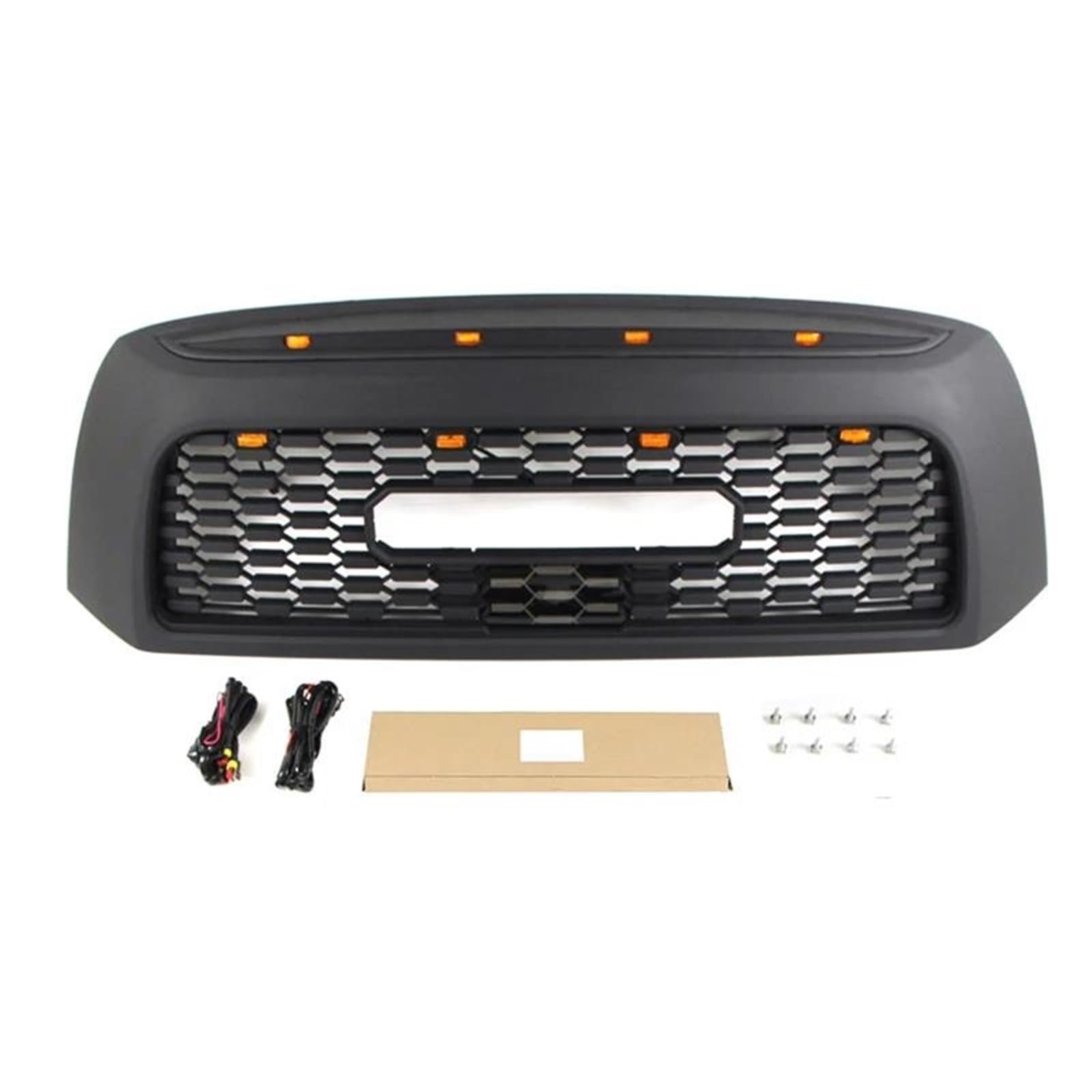 Calandre de Course Toyota Tundra Remplacement Grille Avant Usée Éclairage Ambré 2 Row