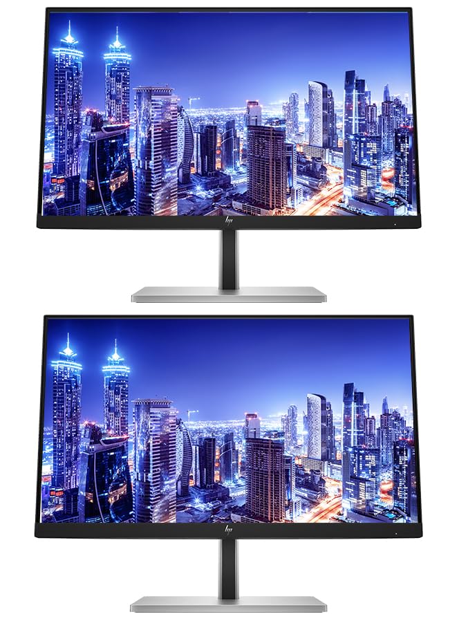 Image of HP EliteDisplay E27 G5 27 inch Full HD LED-Backlit Bundle with LCD IPS Monitor, 2-Pack