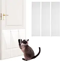Protetor de porta contra arranhões para cães, protetor de porta de PVC transparente, protetor de móveis antiarranhões, fita autoadesiva para móveis, protetor de arranhões para gatos, para sofá de