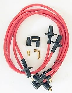 سلك بوجيهات سيليكون 8.5 لسيارة فولكس فاجن كلاسيك بيتل (أحمر)