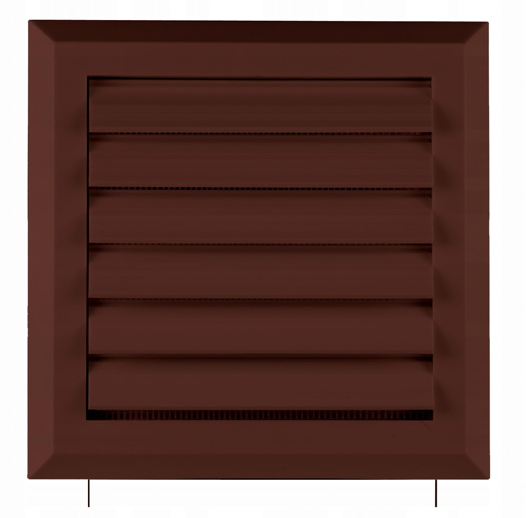 Prostko Ltd Brown Air Vent Grille - 175Mm X 175Mm - With 125Mm Ducting Connection, Pull Cord Shutter – Ventilation Cover.