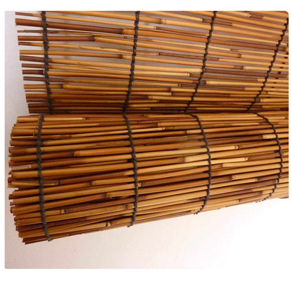 Stores en Bambou De Roseau, Rideaux De Roseau Naturels, Stores Enrouleurs Romains RéTro, AdaptéS pour IntéRieur/ExtéRieur, DéCoration PersonnaliséE(120x240cm/47x95in)