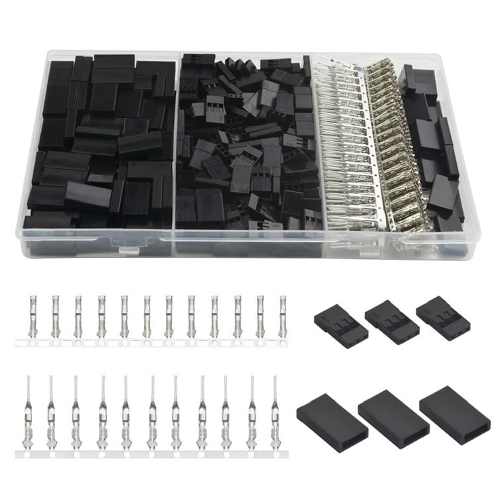 Conector de cable de servo macho hembra de 2.54 mm con pasador de crimpado para JR Hitec 1