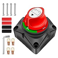 Vista 1 de Interruptor de desconexión de batería de 12 V-48 V CC 275 A, interruptor de apagado de aislamiento maestro de energía de batería para barco marino