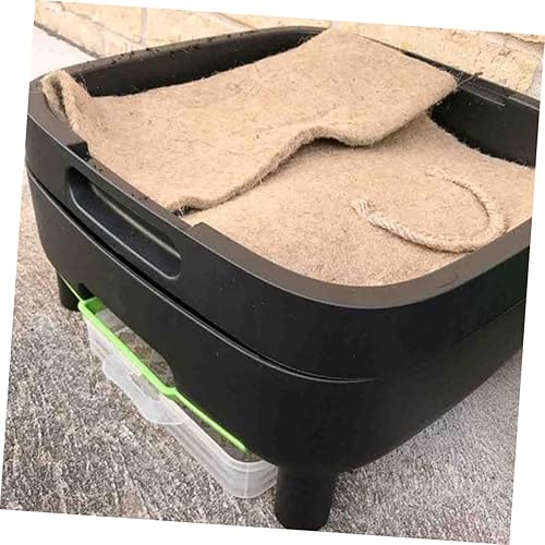 Miniatura 7 de GANAZONO 4 unids Cocos Fibra Alfombra Aislante Fibra de Cáscara para Plantas Forro de Fibra Reptil Alfombra Escalada Flor Fría Rectangular Plantador