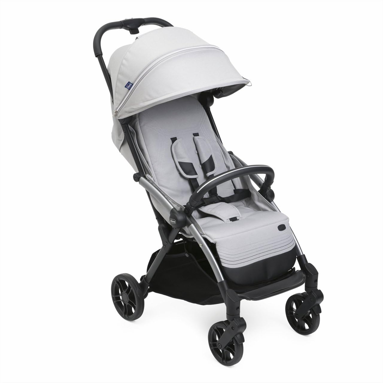 Chicco Silla de Paseo Goody XPlus, Cochechito de 0-4 años(22 kg),cierre con una sola mano,se pliega con un solo movimiento,compacto,ruedas grandes,capota extensible,respaldo ajustable en 4 posiciones