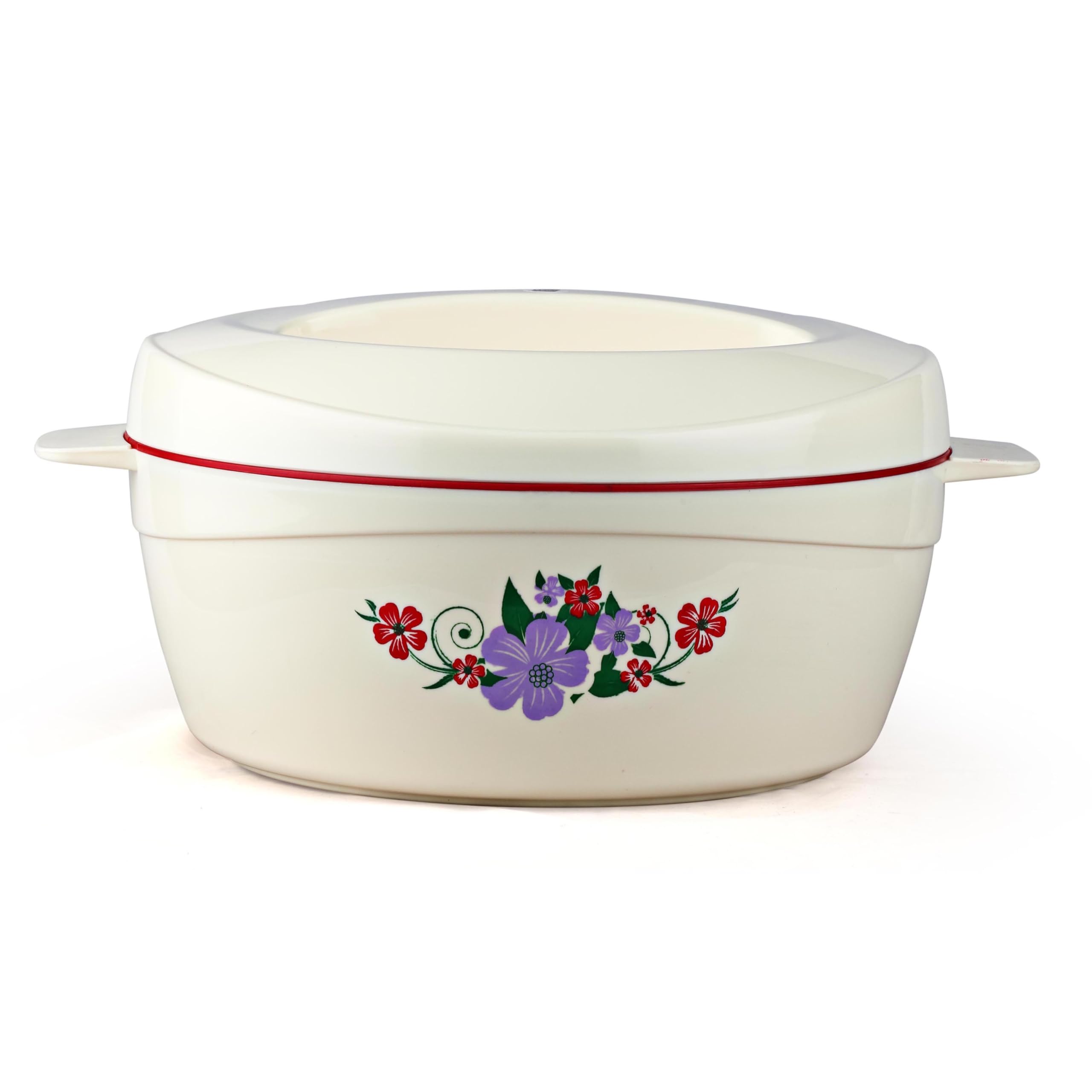 Cello Roti Plus Insulated Casserole Hot Pot Box Case with Lid 2500 ml Red | BPA Free, Double Wall PU Insulated, Inner Drip Tray Casserole For Hot Pot For Roti Chapathi | Hot Pot Roti Case For Kitchen