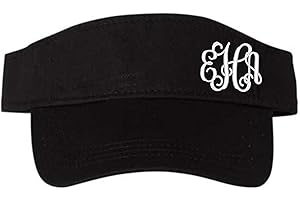 Women's Personalized Initial Visor: Custom Style for Sun and Fun