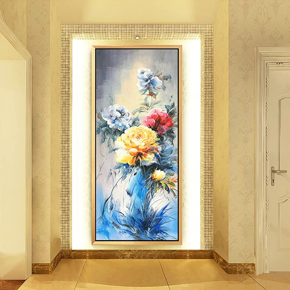 Peinture Strass Broderie Craft Chrysanthème | Loisir Créatif Adulte Diamond Painting 80x220