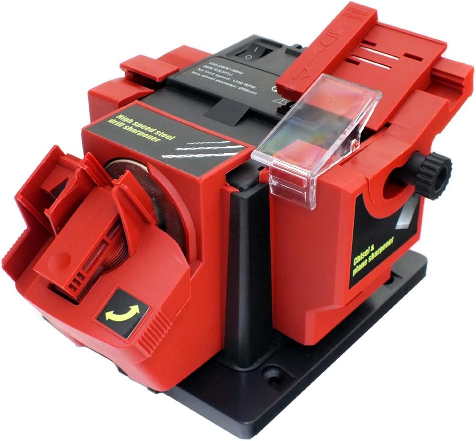 Voche 96W Electric Multi Purpose Bench Mountable Drill Bit, Knife, Scissor and Chisel Sharpener