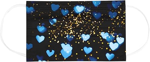 Miniatura 9 de Paquete de 50 mascarillas desechables de San Valentín para adultos, mujeres, día de San Valentín, mujeres, desechables, con corazón rojo, para