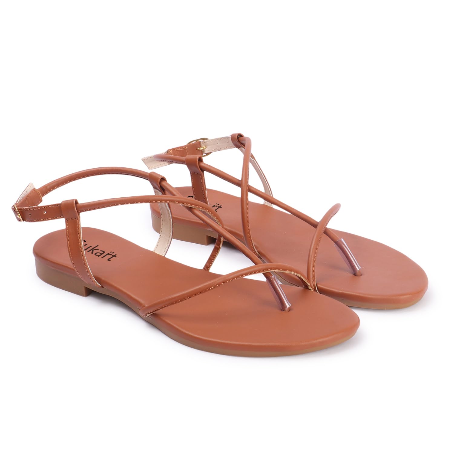 SUKART Tan Buckle Adjustable Sandal for Womens and girls (B0D9271GRW) Amazon Price History, Amazon Price Tracker