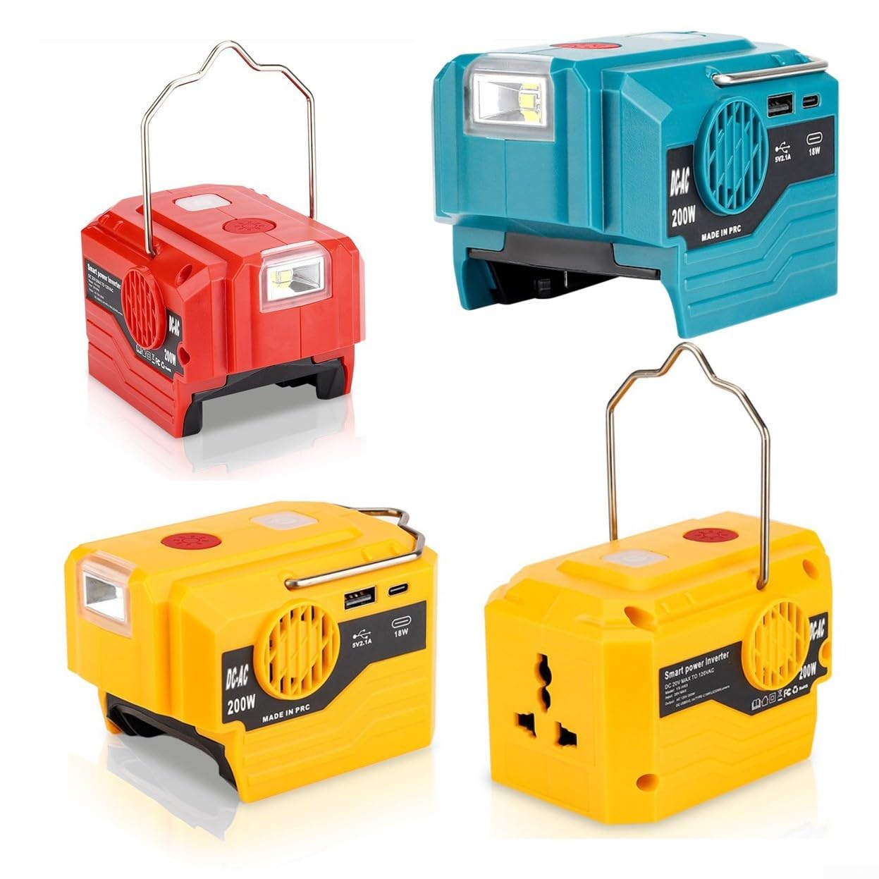 Generador inversor de 200 W para batería Bosch de 18 V adecuada para camping, teléfonos de carga y más (MT-220V)