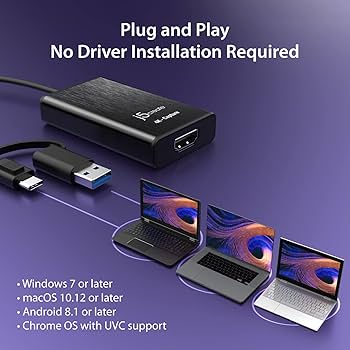 Amazon.com: j5create 4K HDMI Video Capture Card, DSLR Cam