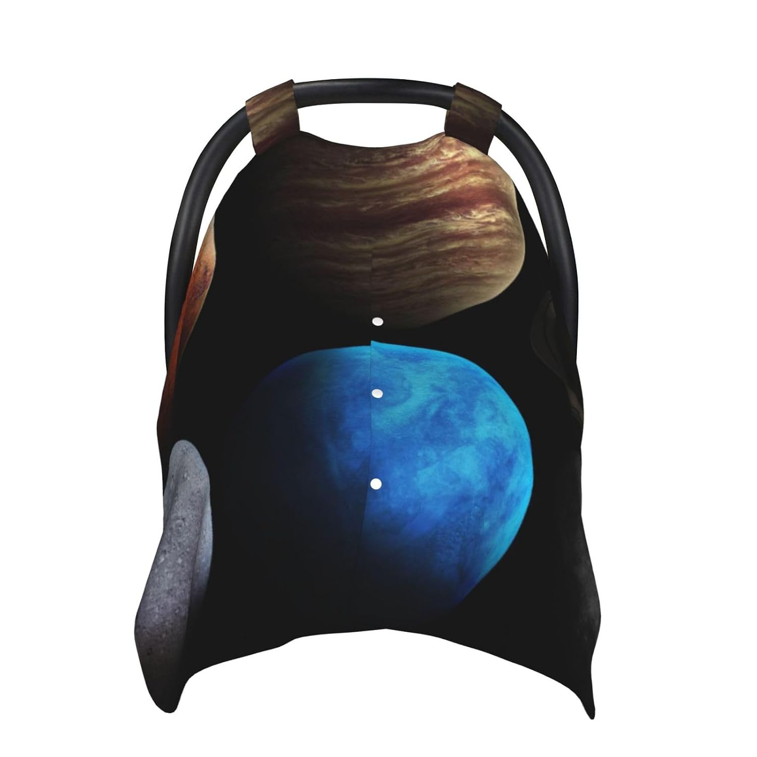 Hight Quality Solar System Planets Baby Car Seat Cover & Breastfeeding Nursing Cover - Breathable Stretch Fabric Multi-Use