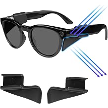Side Shields for Ray-Ban Meta Smart Glasses   Safety Covers for Wayfarer, Skyler, Headliner Gen 1&2 & Oakley Meta HSTN   Lightweight Clip-On, No Charging Interference Black