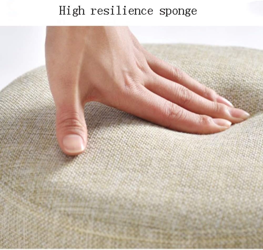 Footstool Solid Wood Home Kitchen Bedroom Living Room Mobile Anti-Slip Stool (Color : Green)