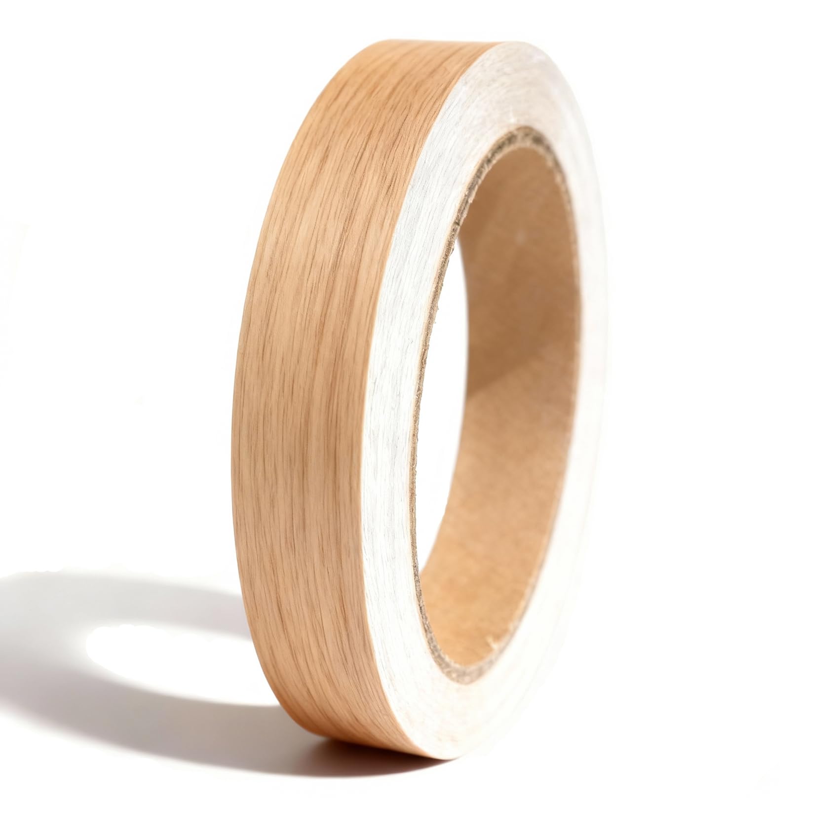 SANTUO Self-Adhesive Edge Banding, 18mm x 10m Melamine Wood Veneer No Iron Needed for Worktop Kitchen Cabinet Edging Strip Wood Effect Repair Tape (Oak)