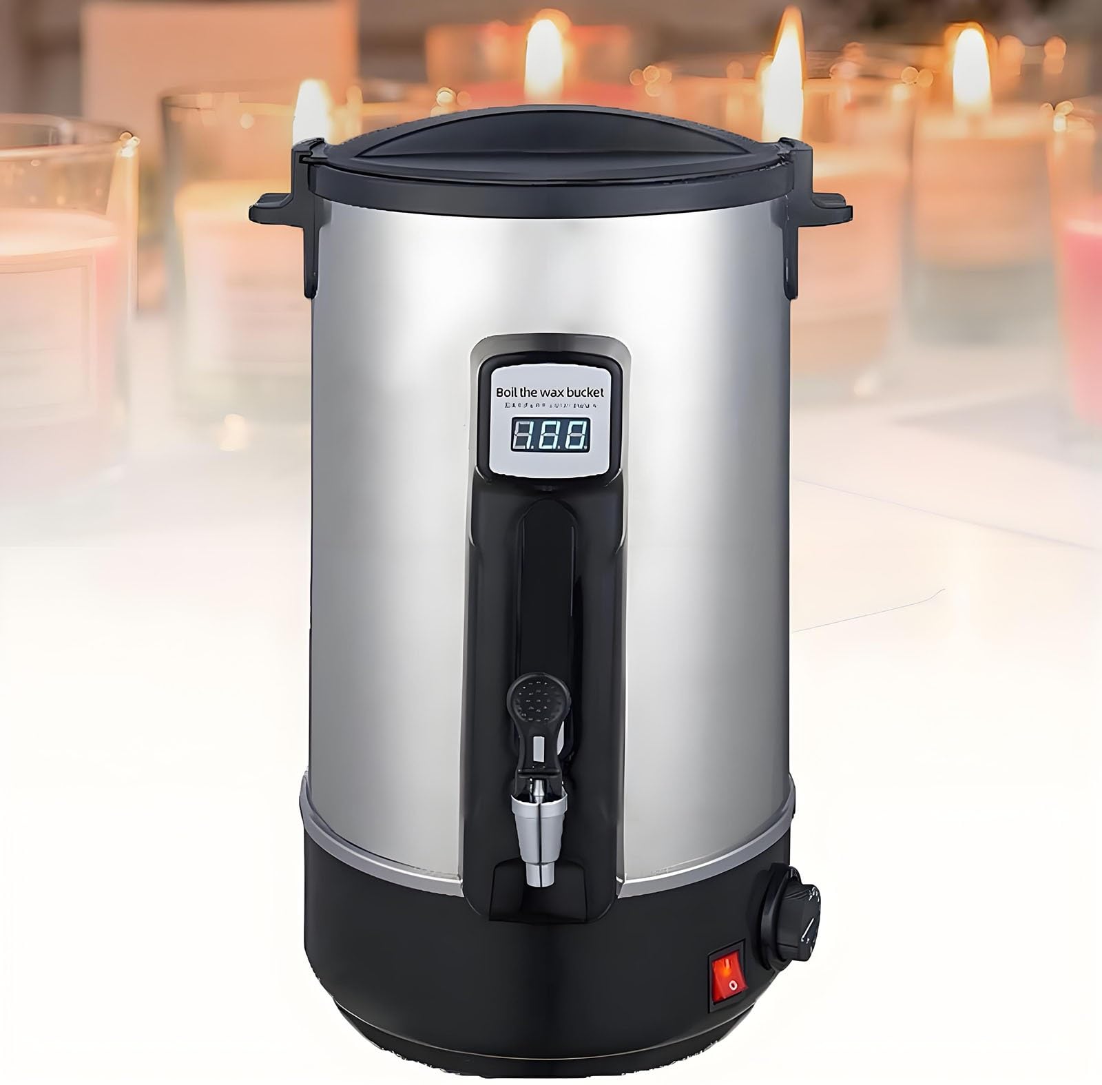 Duży topiący wosk do produkcji świec, tygiel z wylewką do soi, parafiny, pszczoły, wosku kokosowego, 8-35 l