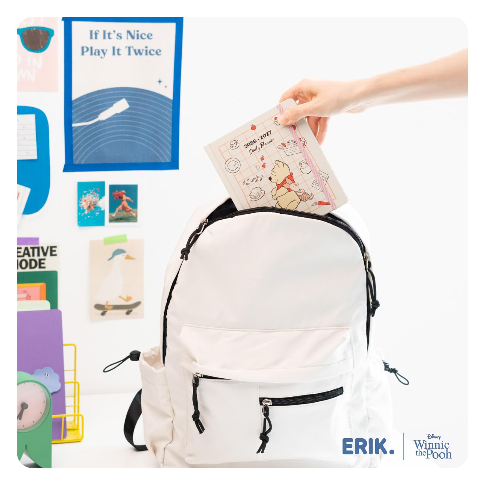Grupo Erik Academic Diary 2026-2027 Page a Day - Disney Winnie the Pooh Gifts | Back to School Planner 2026-2027, Mid Year Diary 2026 2027 Day per Page | Winnie the Pooh Stationery, Disney Stationery