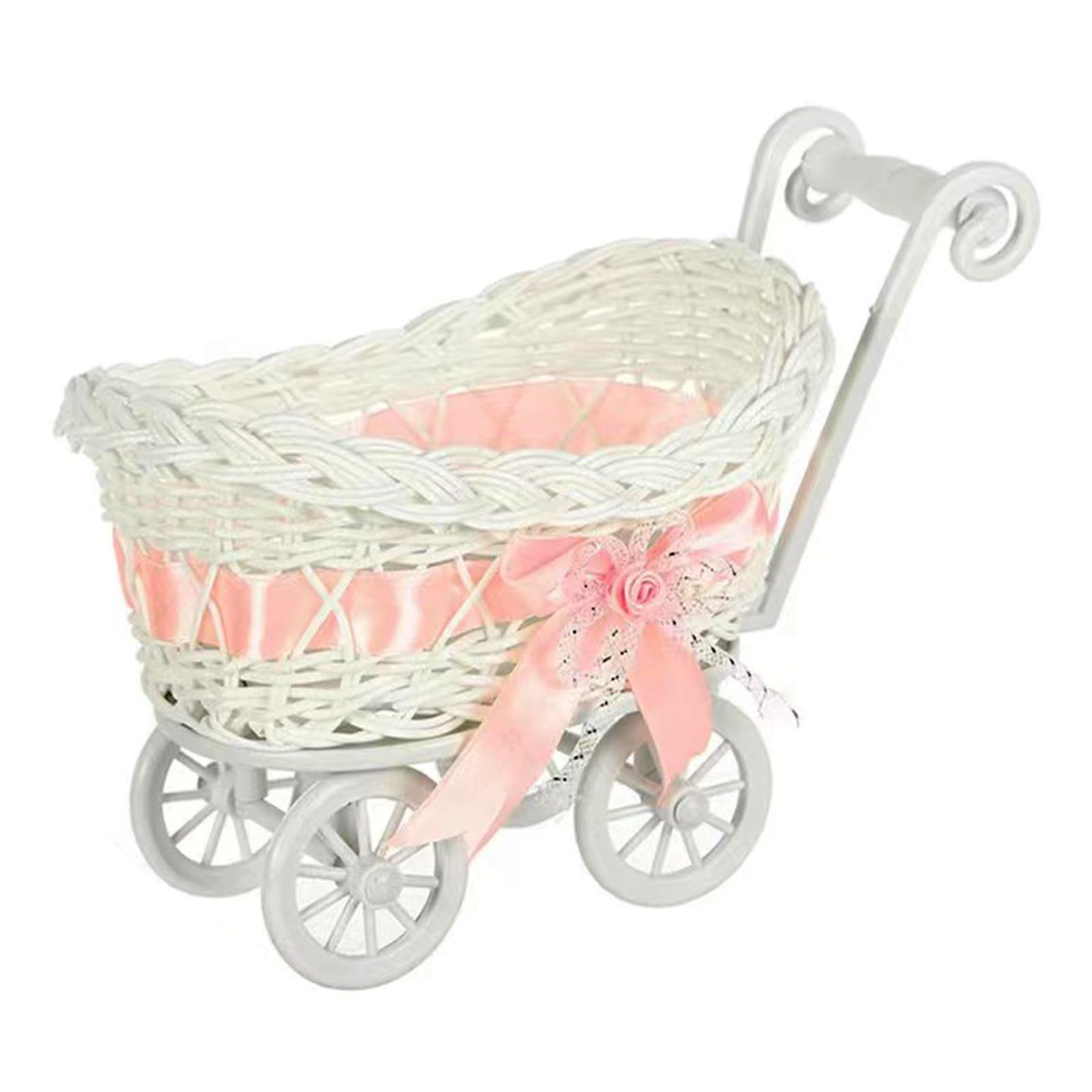 Hsyzygian Candy Holder Basket for Birthdays and Celebration Snacks Storage Container with Handle Decoration Storage Basket