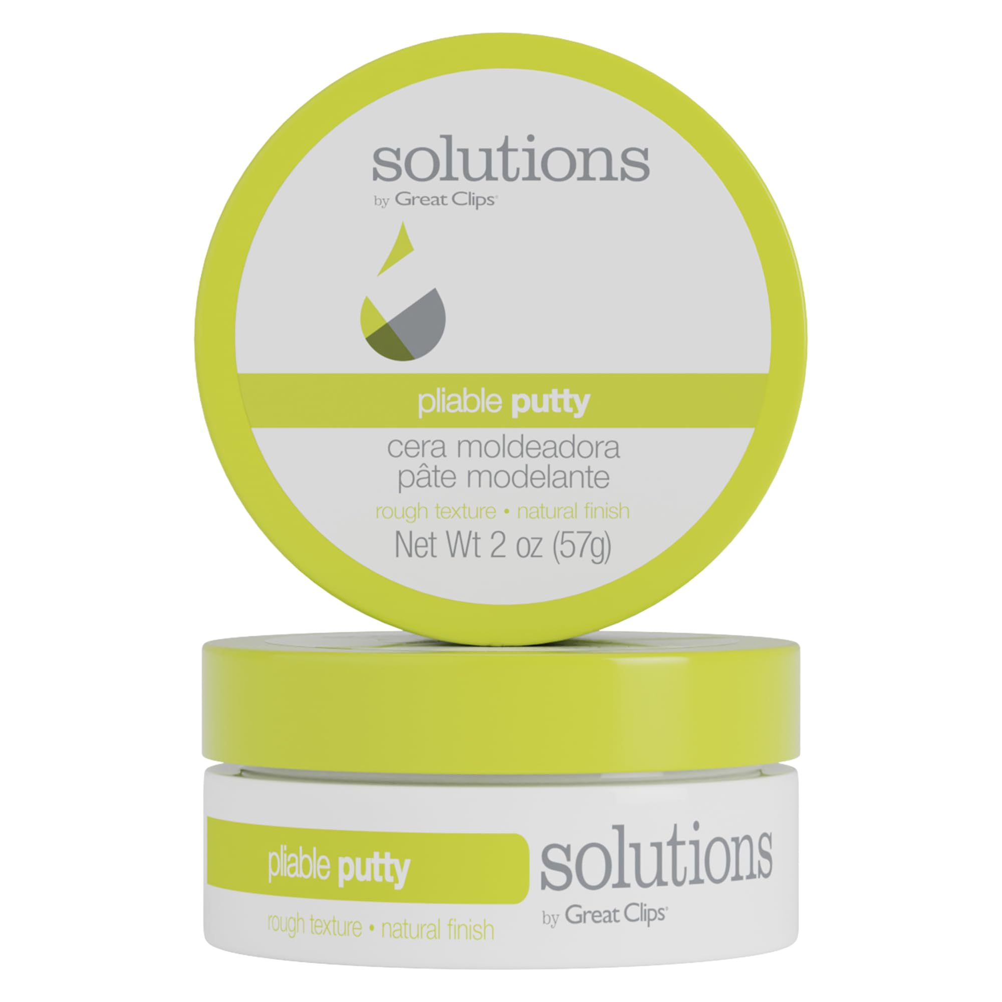 Solutions by Great Clips Putty Składane, 56,7 g | Produkt wykończeniowy o średnim kształcie, łatwa w utrzymaniu | Elastyczność i tekstura