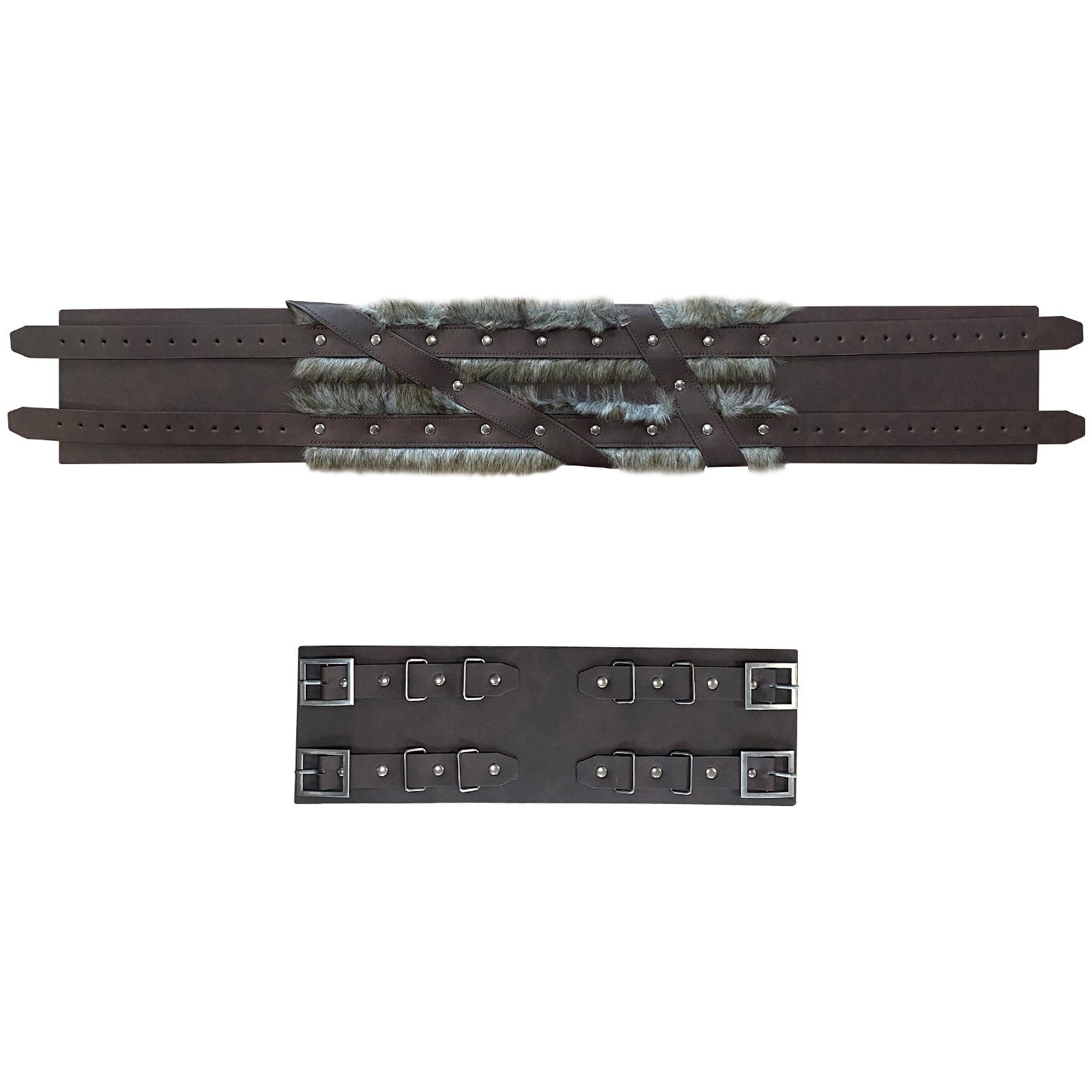 Genérico Cinturón ancho de arpillera de estilo accesorio para cosplay adecuado para representaciones teatrales