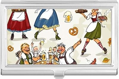 Germany Breakfast Customs Culture Business Card Holder Case Pocket Box Wallet