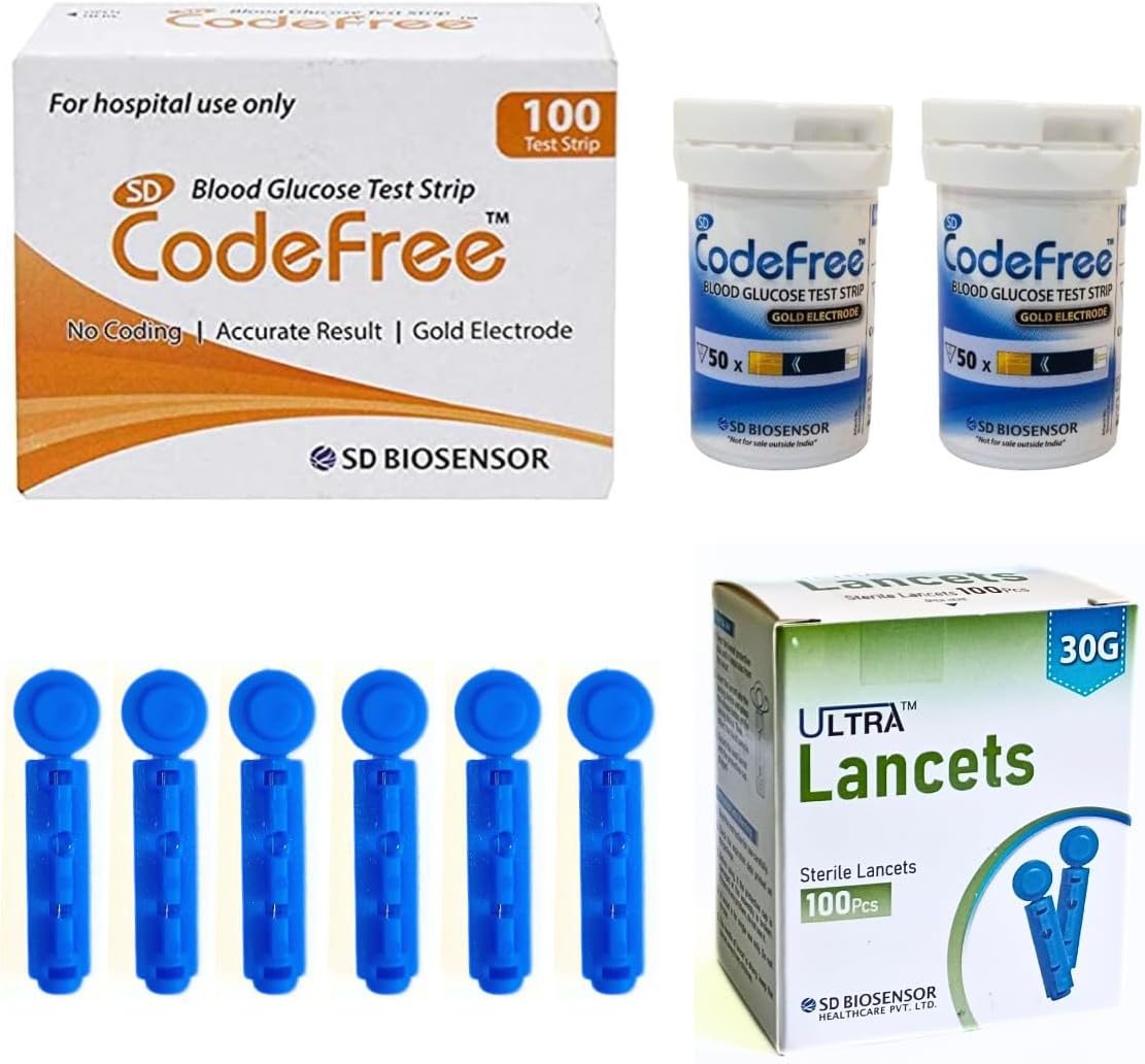 SD Codefree Blood Glucose Test strips (100)