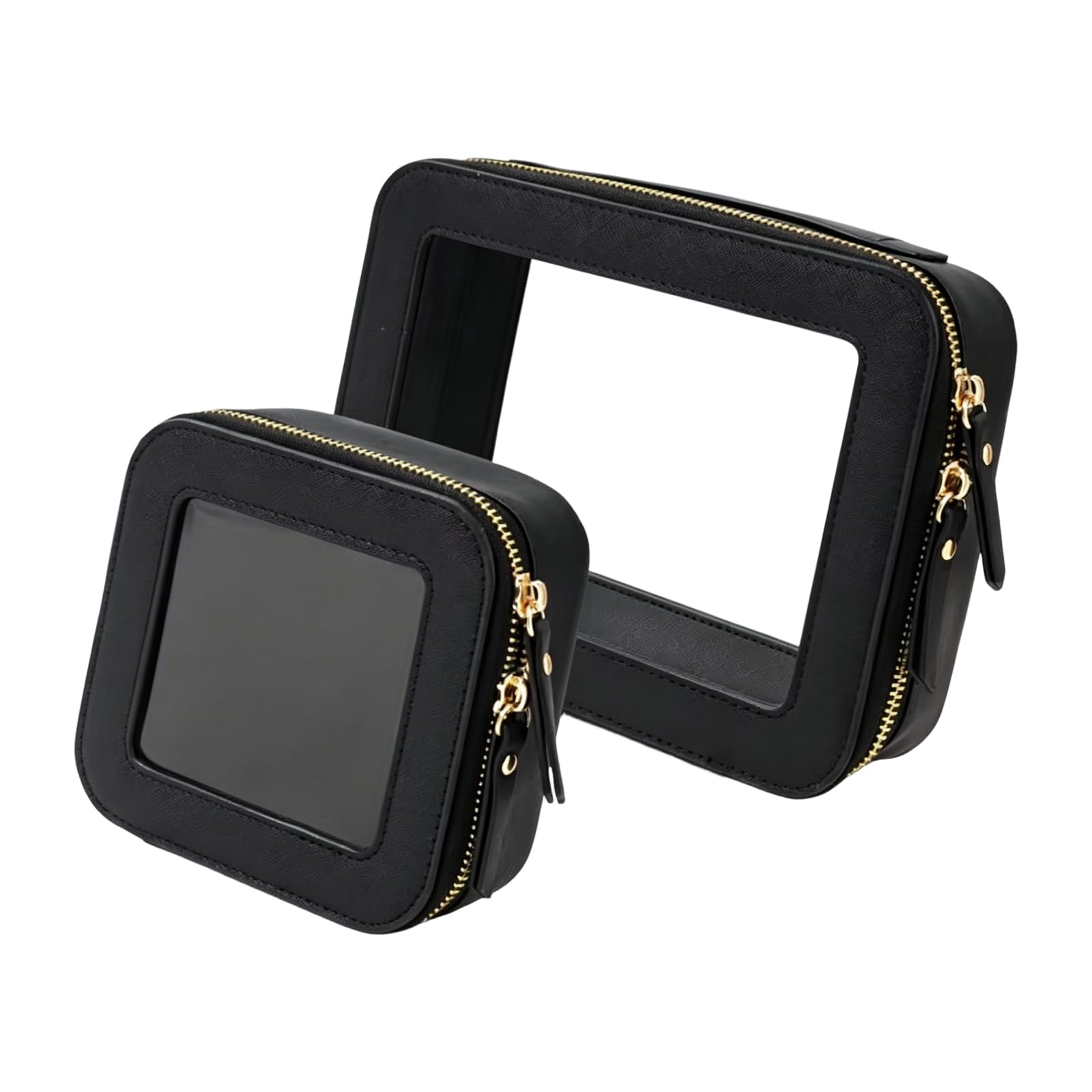 Oxxggkao Friendly Cosmetic Carrier with Consistent Fastening and Visible Panel for Easy Organization Permanent Cosmetic Storage