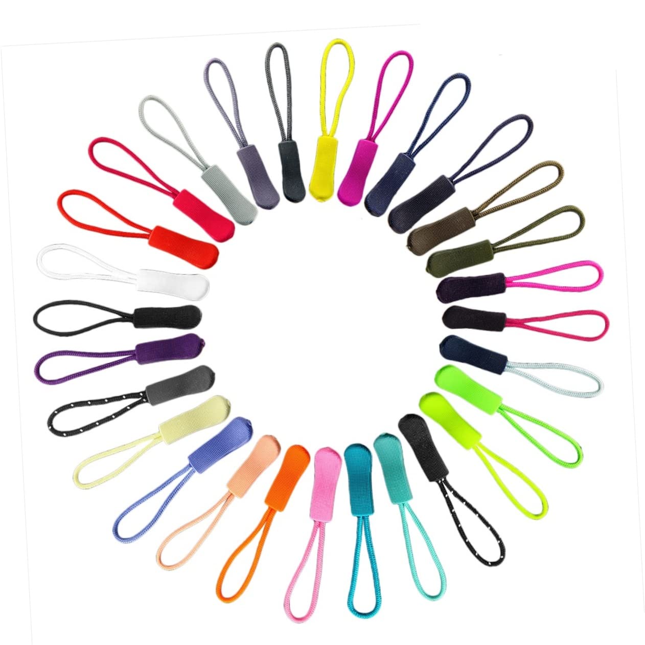 Tofficu 360piezas Tiradores De De Plástico Accesorios Prácticos Para Ropa Equipaje y Mochilas Mezclados
