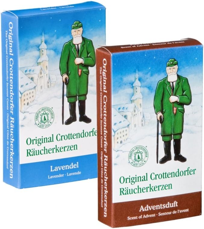 Crottendorfer incense cones - Scent of Advent + Lavender, Packs with 24 incense cones each