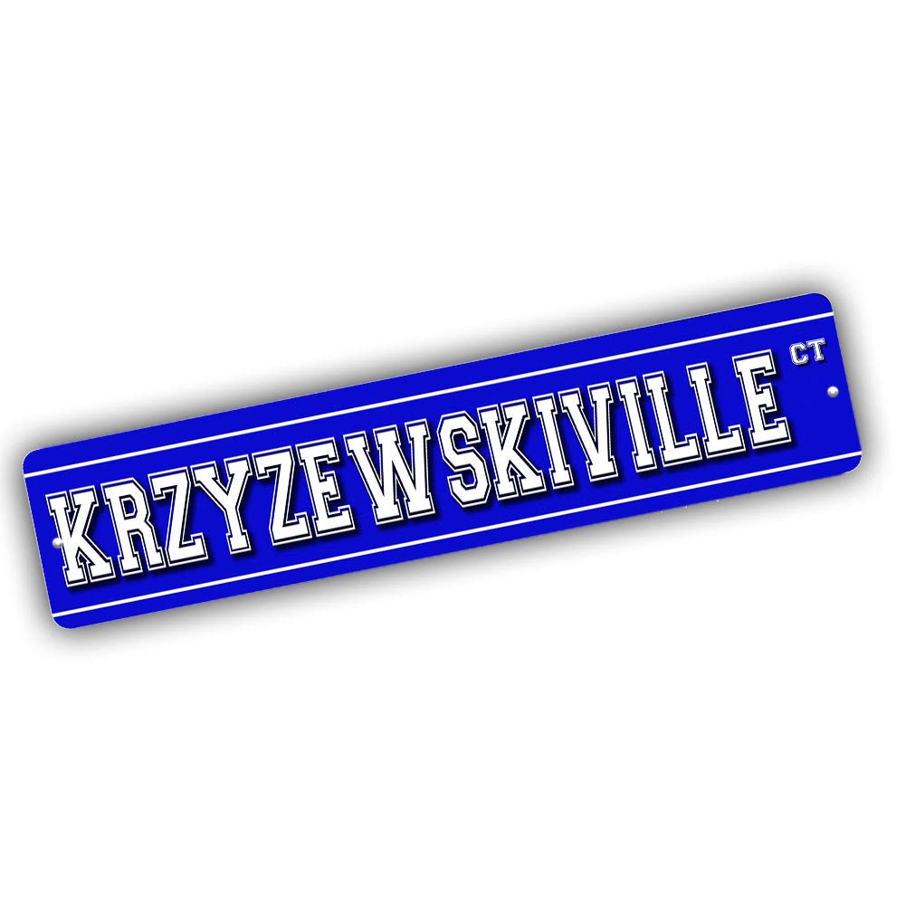 Brotherhood SIGNS Krzyzewskiville Ct. 18x4 Inc Aluminum Sign, Coach K