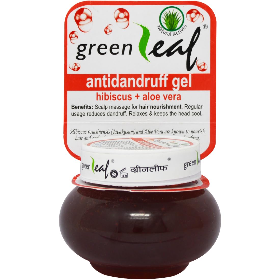 Green Leaf Antidandruff Gel 120GM, Enriched With Hibiscus & Aloe Vera-image-36