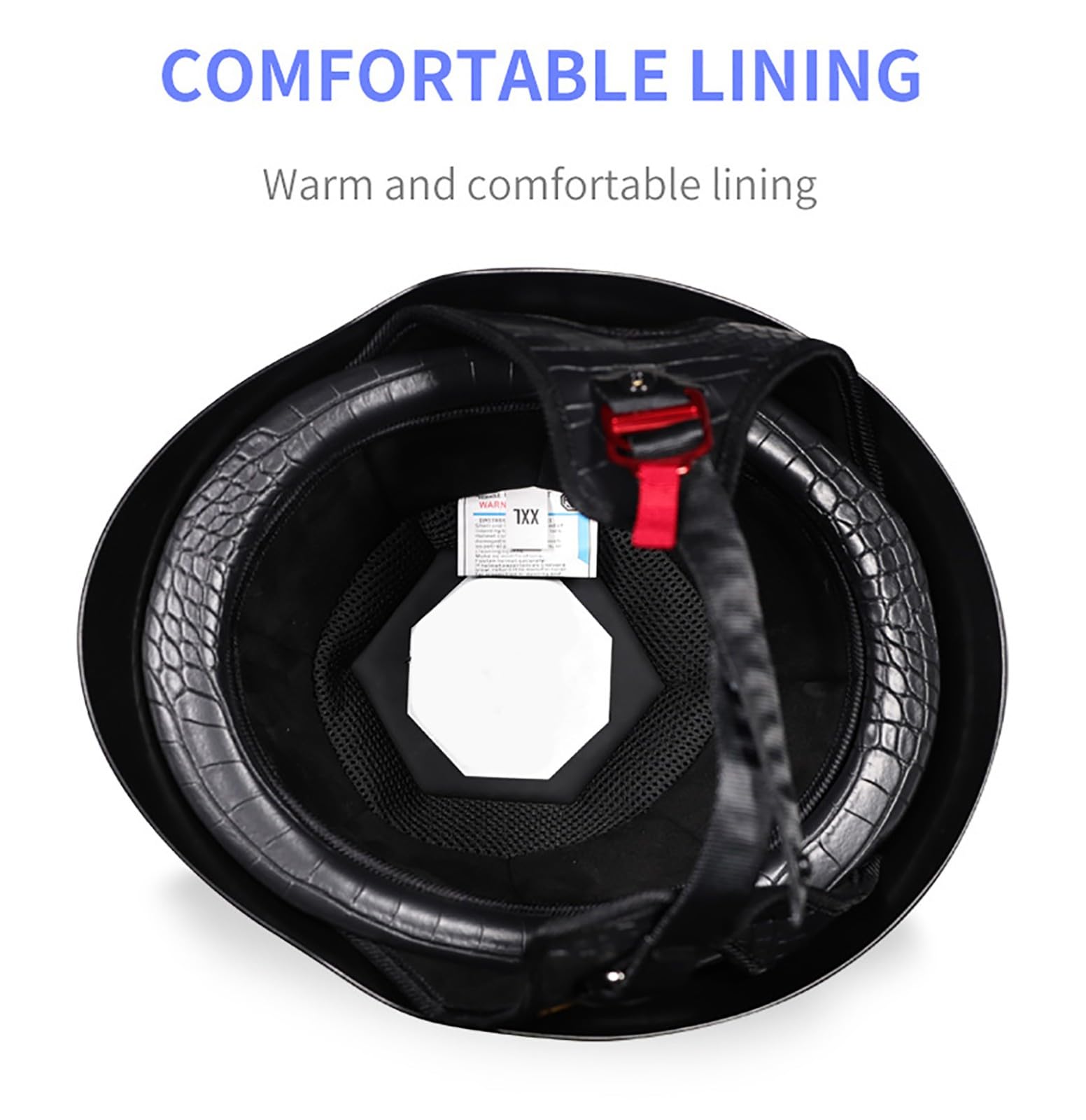 Casque jet moto avec lunettes, casque jet pour cyclomoteur homme/femme, casque demi-casque rétro homologué ECE pour scooter cruiser 7,XXL=63-64CM