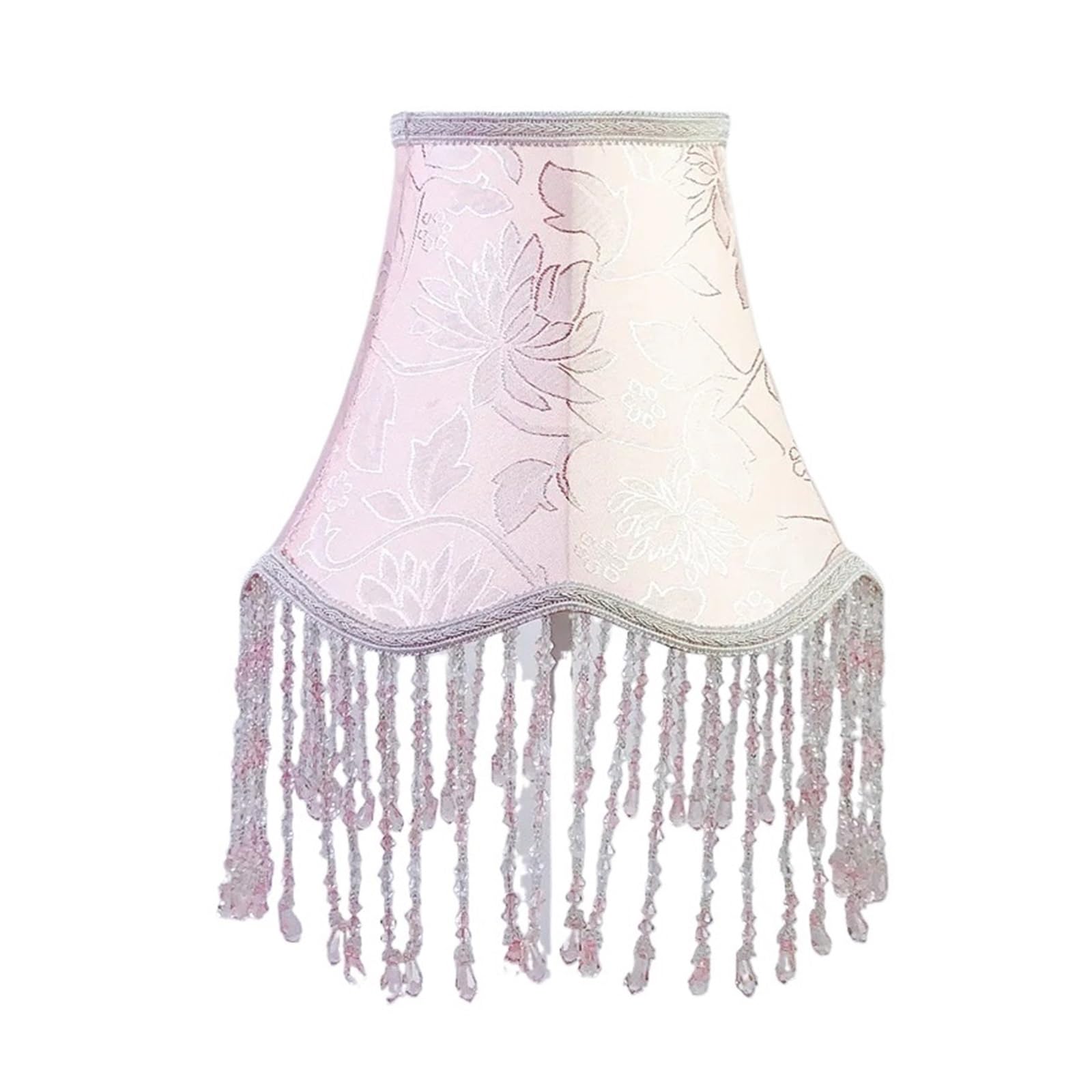 Fabric Lampshade with Fringe Tassel Flower Tassel Lampshade Creative Bedside Lampcovers for Table Lamp Lighting Accessories(Color-07)