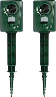 Cat Repellent, Set of 2 Ultrasonic Battery Operated Motion Activated Cat Repellent