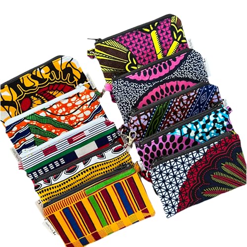 African Fabric Coin Purse for Women, Coin Pouch