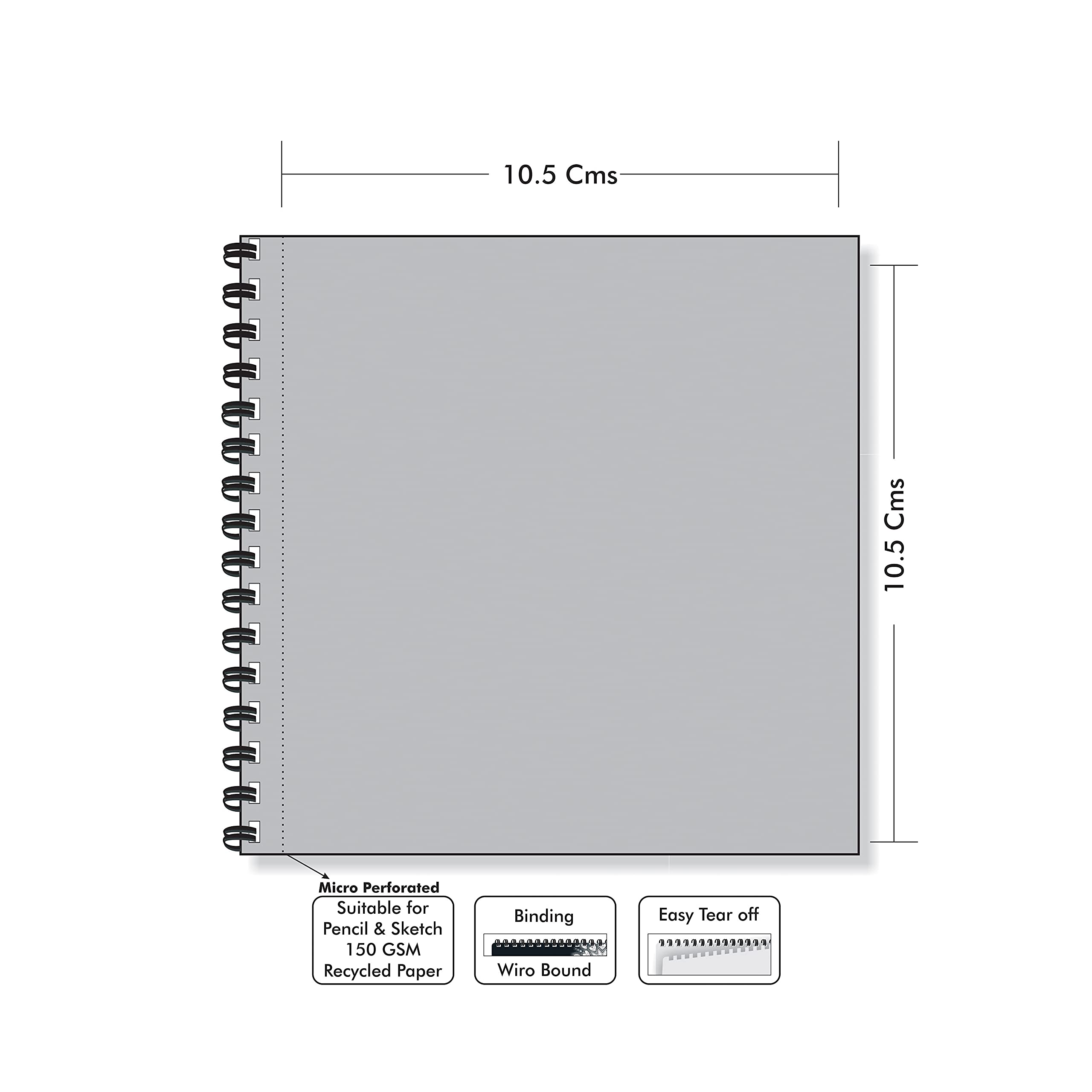 Buy Zen Sangam Express your Mind Zen Sangam Artists’ Square Spiral Sketchpad Drawing Notebook