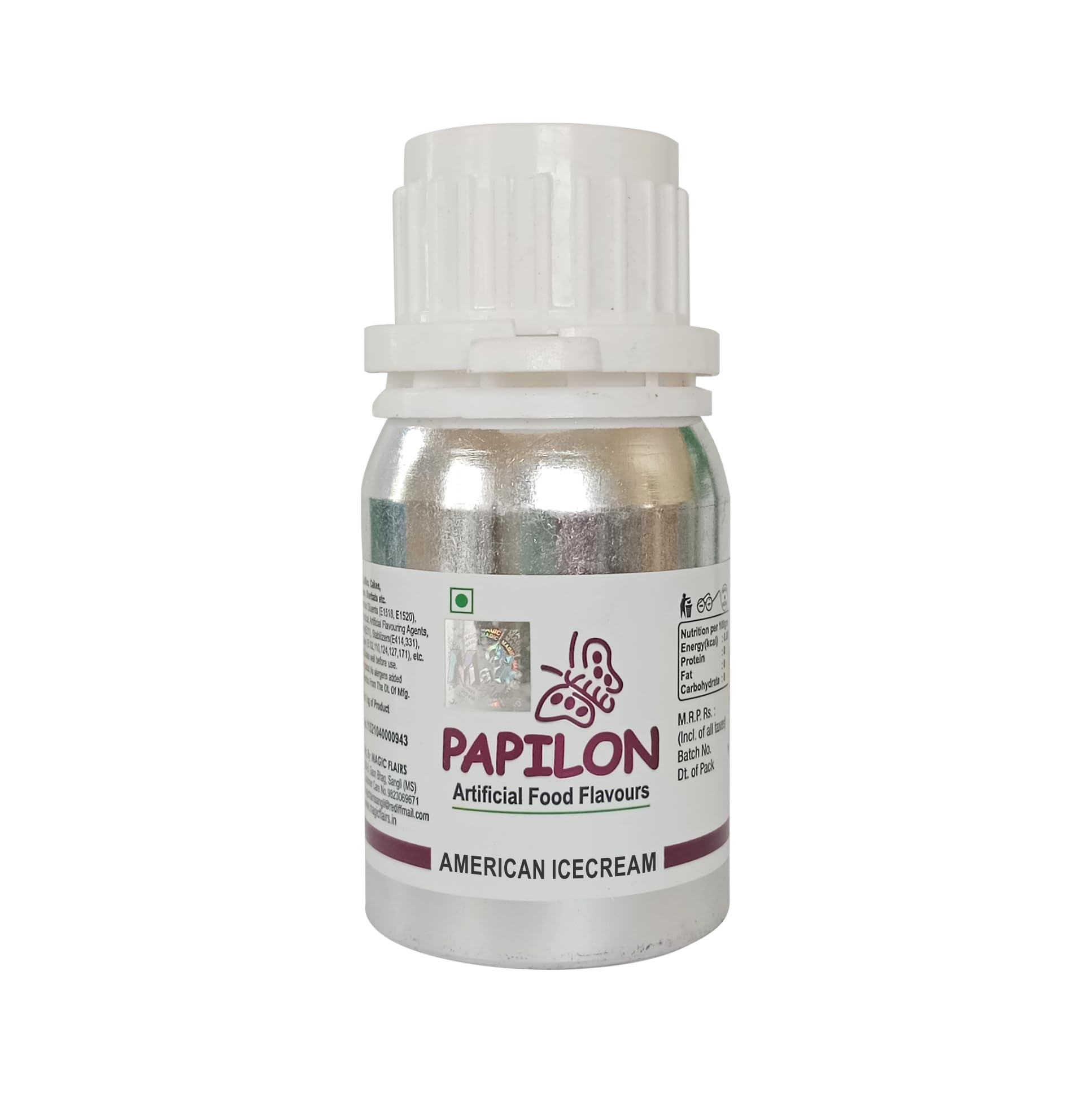 Papilon Concentrated Food Flavour 50ml - American ice cream For Cake/ Cookies/ Icecream/ Sweets (B0CKPF59XZ) Amazon Price History, Amazon Price Tracker