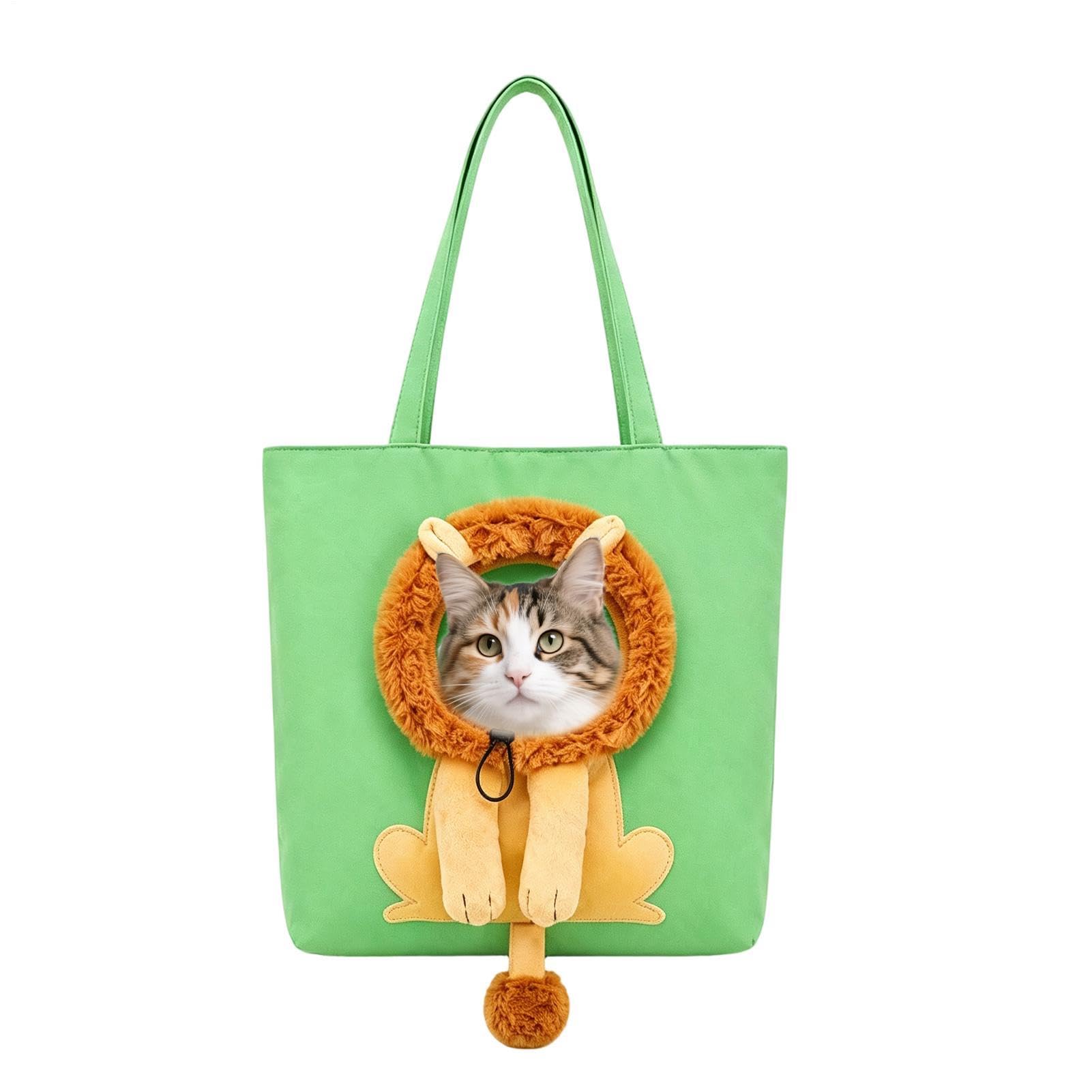 Cat Carrier Bag Cute Breathable Carrying Purse with Head Hole
