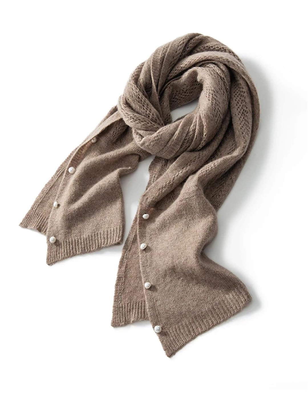 Lmtossey Primavera Autunno Donna Cashmere Sciarpa Solido Caldo Cashere Scialle Knittd Jacquard Neck Wraps