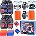 Giftinthebox 2 Pack Adjustable Kids Tactical Jacket Vest Kit for Toys Guns with 80 Bullets Refill Darts 2 Toy Grenade, 2 Reload Clip, 2 Face Mask, 2 Protective Glasses, 2 Wrist Band for Boys