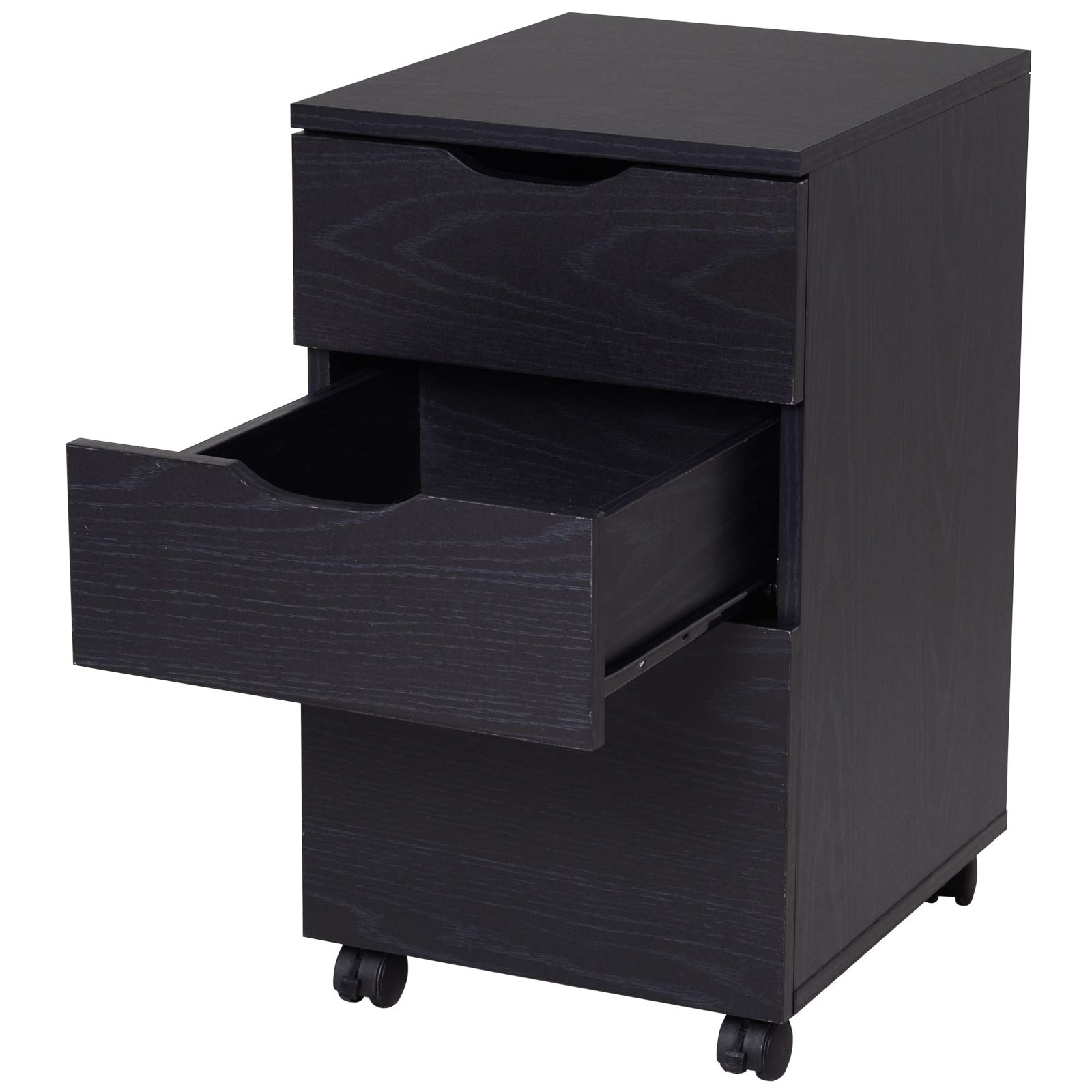 Buy 3 Drawer Mobile File with Wheels, Wood Filing