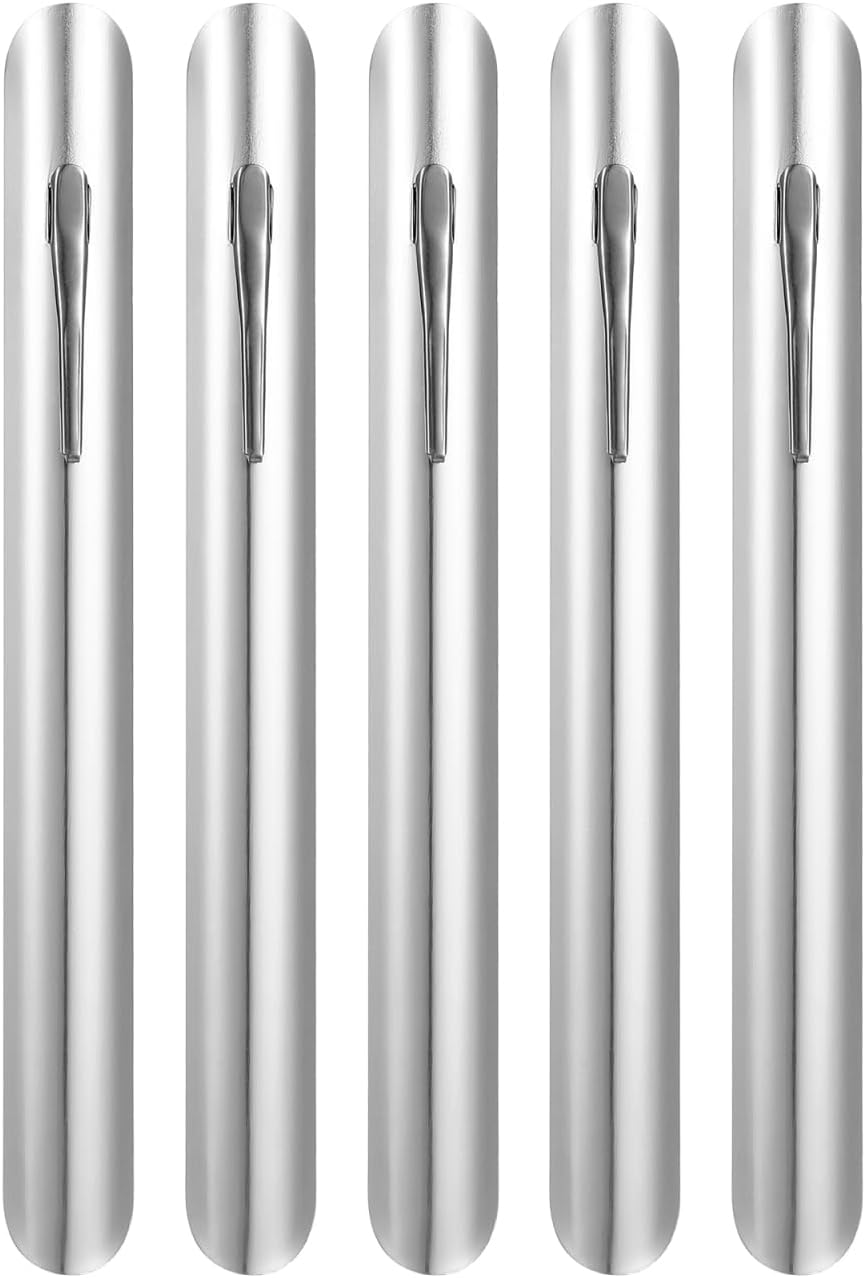 Unomor Crumb Scraper with Clip 5 Pack Lightweight Bread Crumb Sweeper for Restaurant Servers Kitchen Bar Compact Cleaning Tool 5.90In