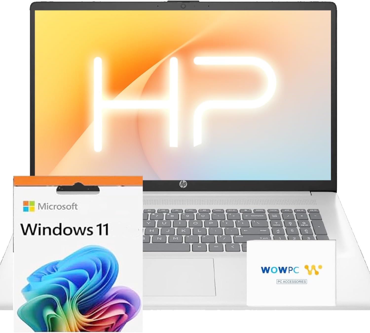 HP 17.3" Laptop Computer for Business and Fun • Intel 13th 8-Cores i3 CPU (Beat 11th i5) • 16GB RAM • 1TB SSD • Windows 11 • 10-Key Number Pad • WOWPC Recovery USB • Microsoft Office