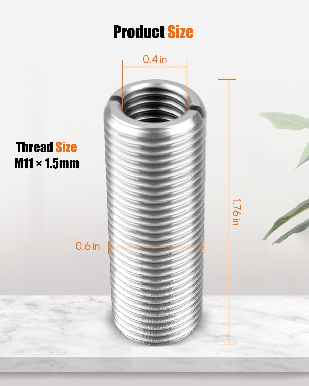 Upgrade Head Bolt Thread Inserts Kit M11 X 1.5 Fit for Toyota Camry 2002-2013 RAV4 2004 2005 Solara 2002 2003 2004 2005 Highlander 2001-2013 2AZFE Engine,Stainless Steel Material, 10PCS